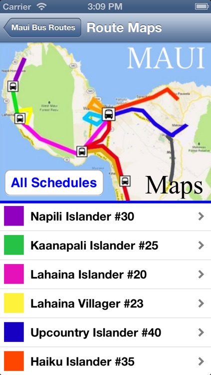 Maui Bus Routes
