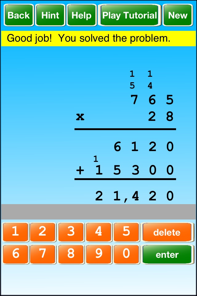 Multiplication ! ! screenshot 2