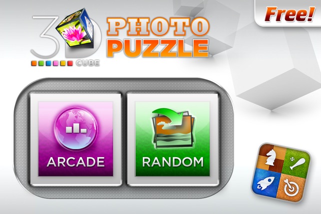 3D Cube Photo Puzzle