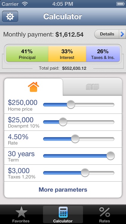 Mortgage Calculator for iPhone