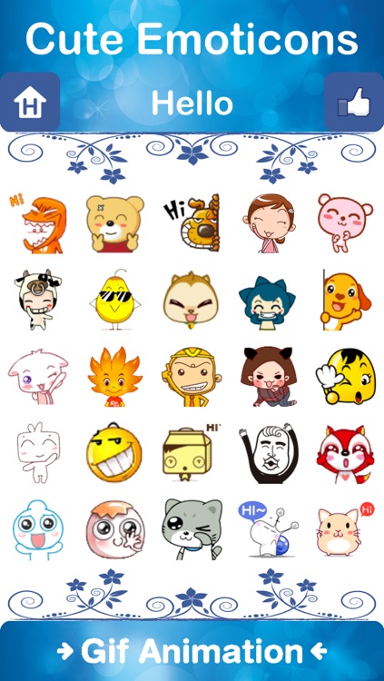 Cute Emoticons for WhatsApp, LINE, Messages, WeChat & Kik Messenger - Animation Emojis