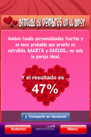 Are your names compatible?: love affinity calculator screenshot 4