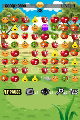Exotic Fruit Crasher - Match Three Fruits - FREE Tap Puzzle Fun screenshot 2