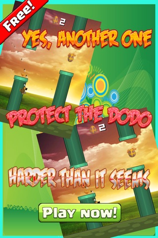 Crazy Flappy Dodo FREE - Save the bird from extinction screenshot 2