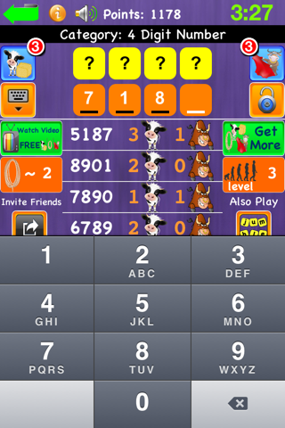 Guess the Code - Best Free Mastermind / Bulls and Cows Words Games screenshot 2