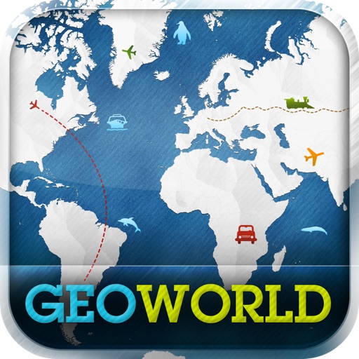GeoWorld Learn geography while having fun iPhone & iPad Game