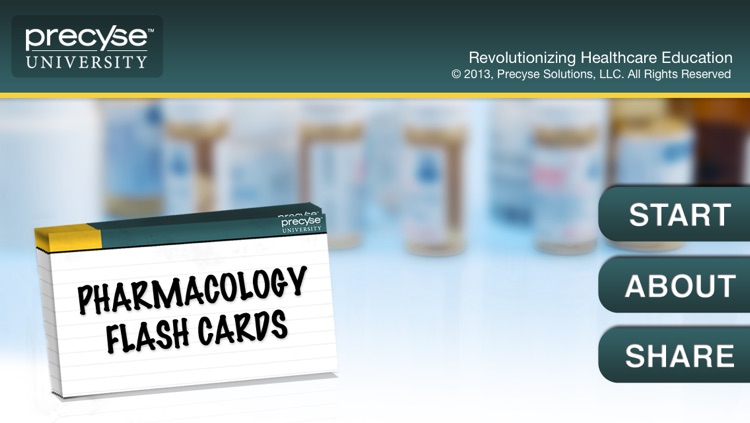 Pharmacology Flash Cards - Precyse University