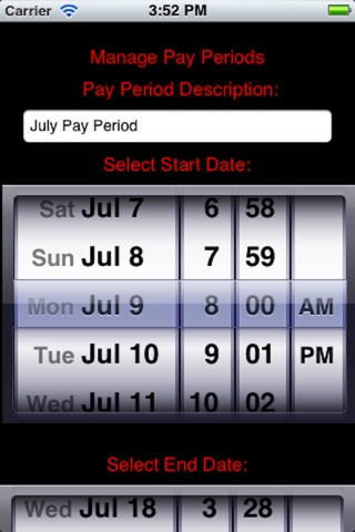 Time Sheet Recorder screenshot 2