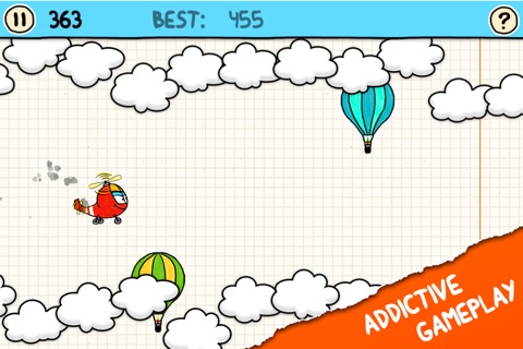 Doodle Helicopter Game FREE - One of the Best Addicting and Funny Plane Flying Racing Games screenshot 2