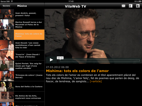 VilaWeb TV per iPad screenshot 2