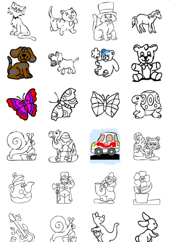 Livre de coloriage pour les enfants et les bébés pour iPhone et iPod - 56 Coloriages faciles pour les plus petits avec des animaux, des clowns et plus encore screenshot 3