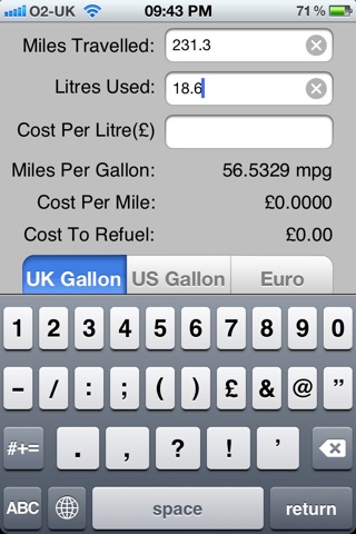 SimplyMPG screenshot 2