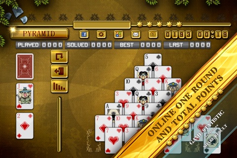 ACC Solitaire [ Pyramid ] HD Free - Classic Card Games for iPad & iPhone screenshot 3