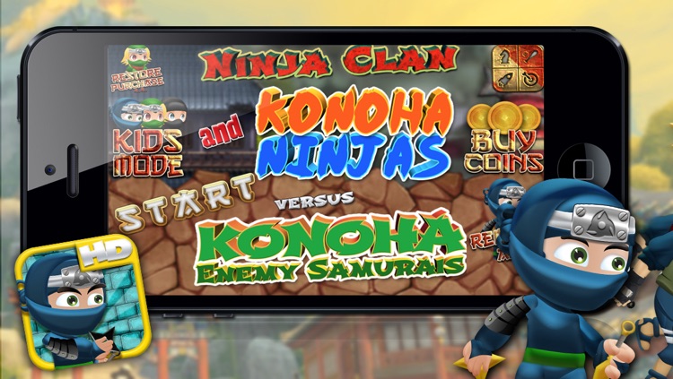 Ninja Clan and Konoha Friends vs. Konoha Enemy Samurais HD - Free Game!