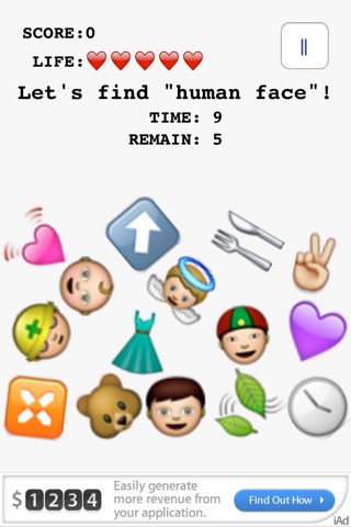 Let's find "smile" by emoji!! screenshot 2