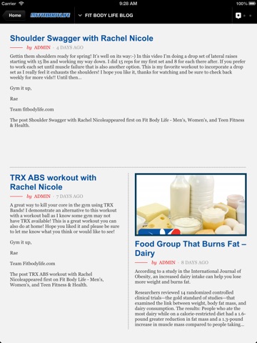My Fit Body Life for iPad screenshot 2