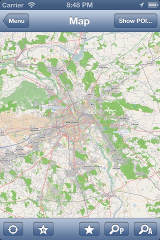 Warsaw, Poland Offline Map - PLACE STARS screenshot 2