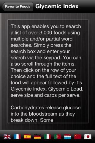 A Low GI Diet - Glycemic Index Search Screenshot 5