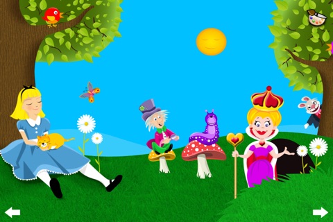 Alice in Wonderland - Interactive story book and coloring pages screenshot 4