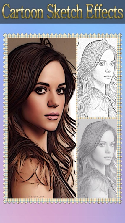 Cartoon Sketch Avatar Free - Pink Pencil & Coloring Toon Camera Photo Effects