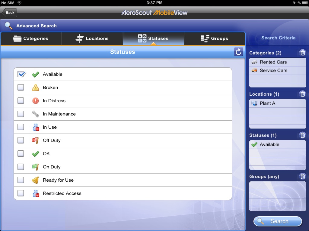 AeroScout MobileView Locator for iPad screenshot 4