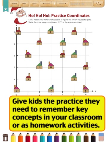 Kids Math-Coordinates Worksheets(Grade 5) screenshot 4