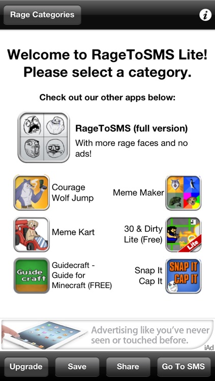 RageToSMS Lite - Rage Faces for Texting and SMS screenshot-4