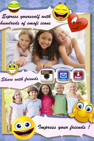 Emoji Lite Photo Collage Maker- Instagram Frames & Pic Editor Send & Share Photos screenshot 3