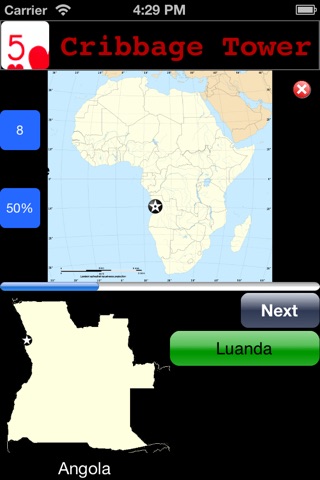 GeoAfricaCities - Identify the capital cities of Africa screenshot 2