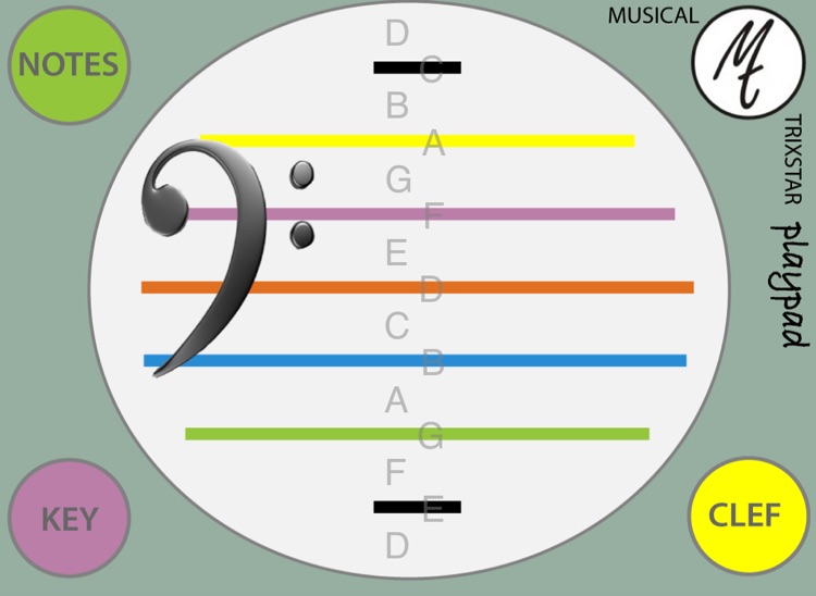 Playpad. Music Theory Stave Instrument.