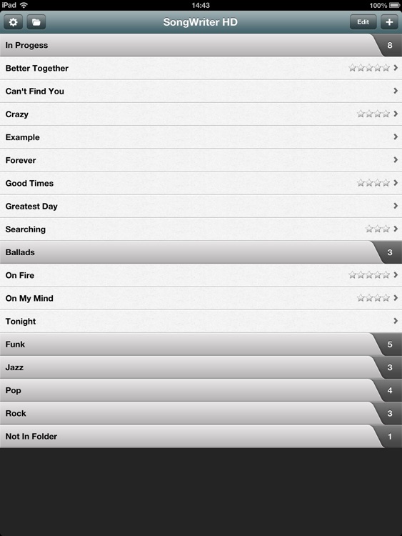 SongWriter HD - Write lyrics and record melody ideas on the go