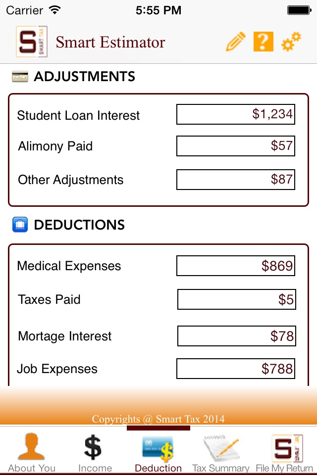 Smart Tax Estimator screenshot 3