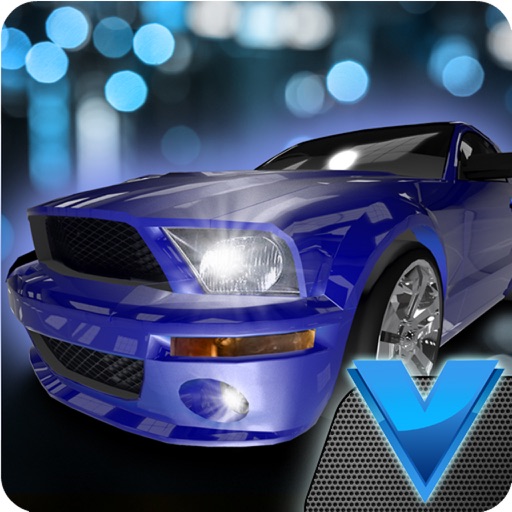 Night cars city parking 3D Icon