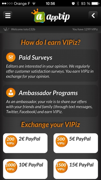 AppVIP - earn money !