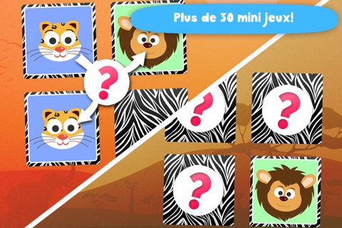 Play with Wild Life Safari Animals - Free ABC Memo Game for toddlers age 1 to 6 in preschool, daycare and the creche screenshot 2