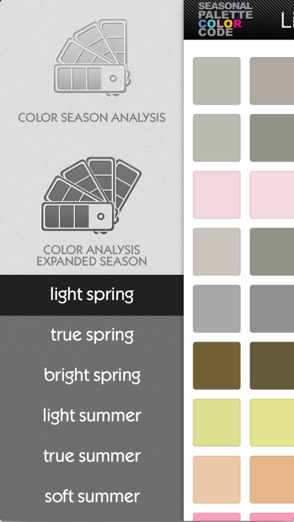 Seasonal Palette Color Code