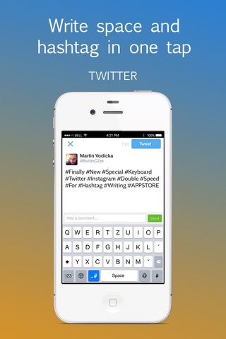 SPACE and HASH Keyboard for Instagram & Twitter screenshot 3