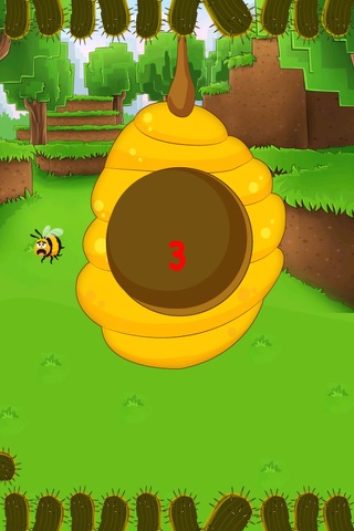 "A Dont Bounce off the Un-lucky Cactus - Flying Bee Spikes Jump-ing Adventure Challenge Free" screenshot 3