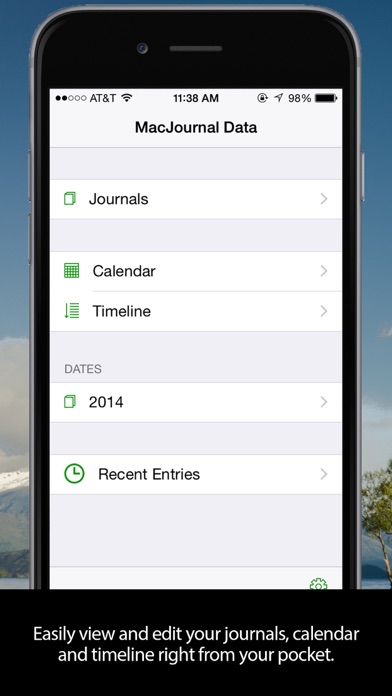 MacJournal for iPhone screenshot1