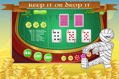 Nefertiti Let It Red Poker Empire FREE - All Poker-style Vegas Casino Game screenshot 2