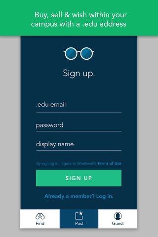 WonkWall - Buy, Sell & Wish for things with your peers exclusively on your campus screenshot 4