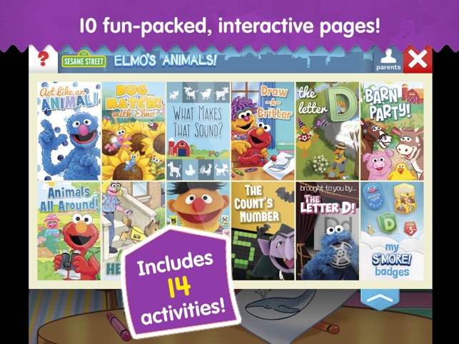 Elmo's Animals: A Sesame Street S'More App(圖2)-速報App