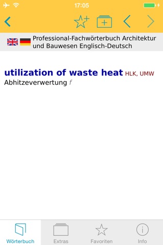 Architektur und Bauwesen Englisch<->Deutsch Fachwörterbuch Professional screenshot 2