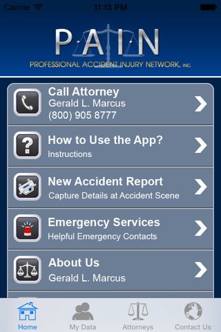 Gerald Marcus Injury Help App screenshot 2