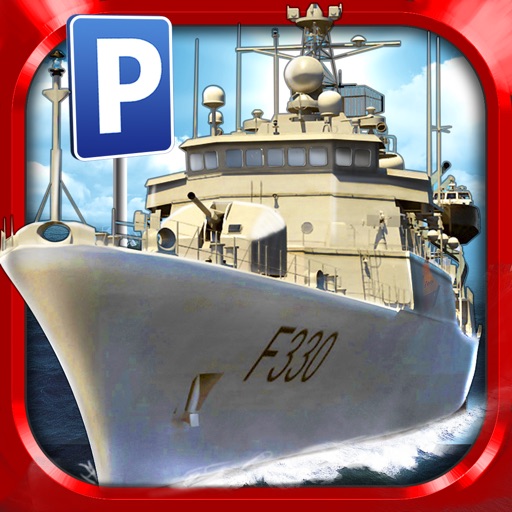 Navy Boat Parking Simulator Game - Real Army Sailing Driving Test Run Park Sim Games icon