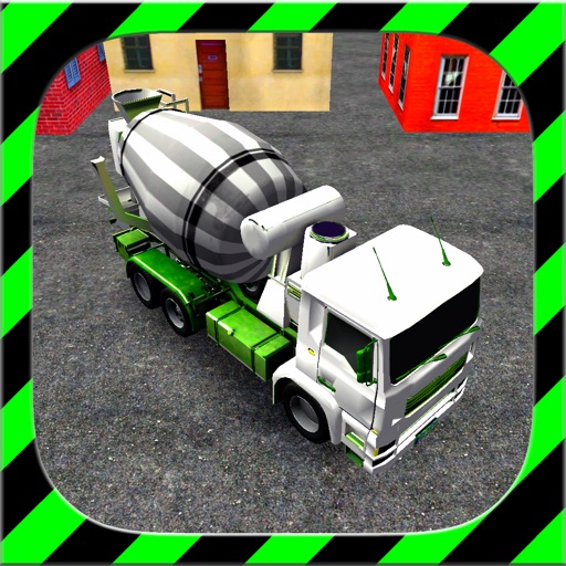 Construction Truck Parking 3D Icon