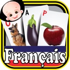 Preschooler Kids French ABC Alphabets & Numbers Flash Cards