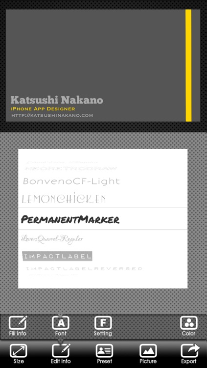 BusinessCardDesigner - Business Card Maker with AirPrint screenshot-3
