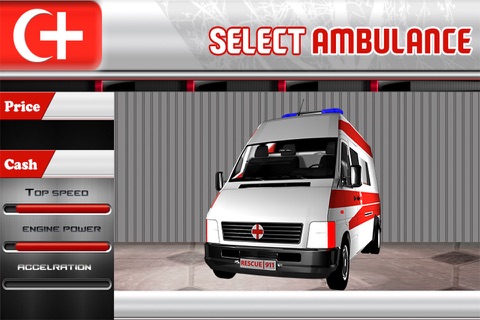 911 Rescue Ambulance Van - Drive Rush For Medical Emergency Parking screenshot 2