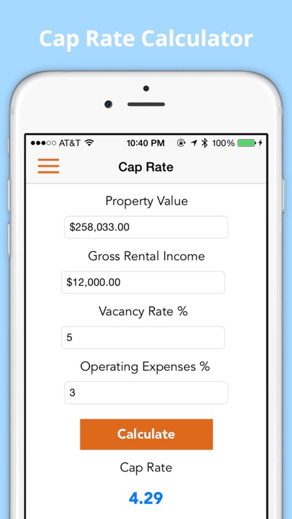 Cap Rate Calculator